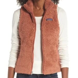 Patagonia Women's Sherpa Fleece Vest in Rust